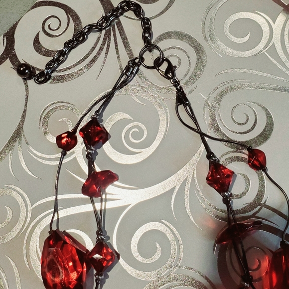 Vintage Unique Red Rock Necklace - Picture 5 of 6